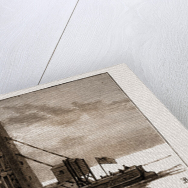 The New Grain Elevator, International, Being Towed Across The North Sea To Antwerp, 1883 by Anonymous