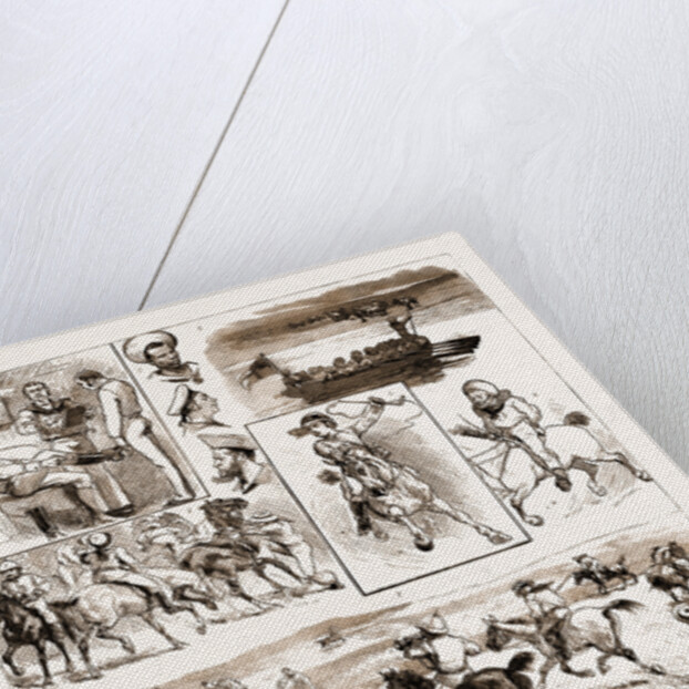 English Sports Abroad, A Naval Paper-chase At Maldonado, River Plate, 1883 by Anonymous