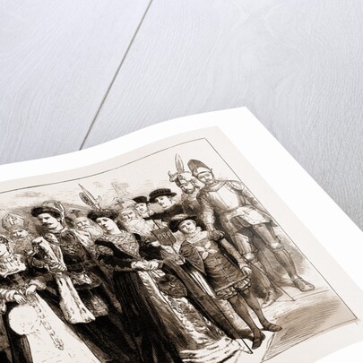 A Chess Tournament With Living Pieces At Brighton, UK, 1883 by Anonymous