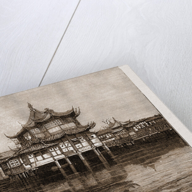 The Wu Soong Ting Tea-drinking House In The Native City, Shanghai, China, 1883 by Anonymous
