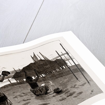 Fisher Girls Of The Irrawaddy Making Nets, 1886 by Anonymous