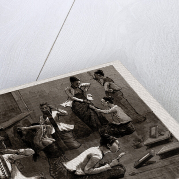 Ladies Of The Ballet: Behind The Scenes In The Palace, Mandalay, Burma, 1886 by Anonymous