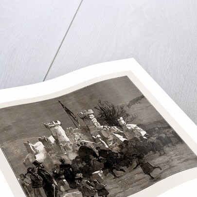 A Snow Castle At Settle, Ribblesdale, Yorkshire, UK, 1886 by Anonymous