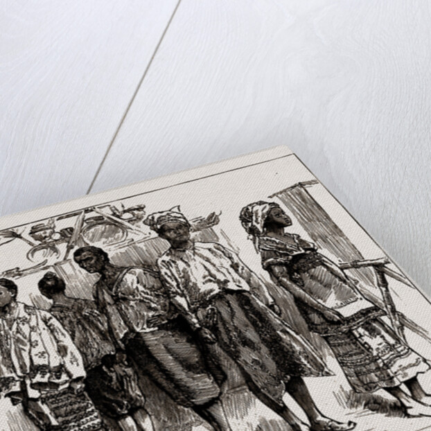 The Indian Section Of The Colonial And Indian Exhibition: Group Of Burmans, 1886 by Anonymous