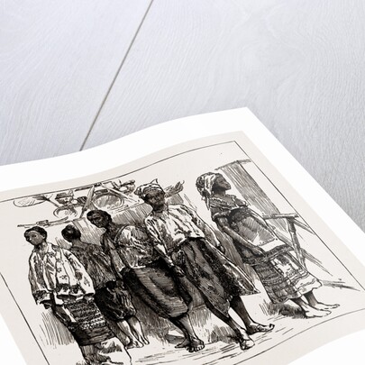 The Indian Section Of The Colonial And Indian Exhibition: Group Of Burmans, 1886 by Anonymous