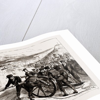 Naval Sham Fight At Whale Island, Portsmouth, UK, 1886 by Anonymous