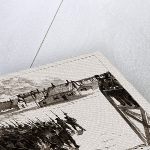 Naval Sham Fight At Whale Island, Portsmouth, UK, 1886 by Anonymous