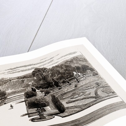 Eaton Hall: The Gardens From The Terrace, UK, 1886 by Anonymous