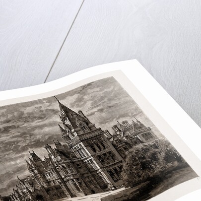 Eaton Hall: The Principal Entrance And Front, UK, 1886 by Anonymous