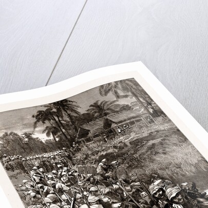With The Tonghoo Field Force, Burma: Somersetshire Light Infantry Crossing The Twsa River, 1886 by Anonymous