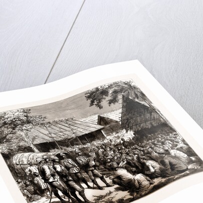 Captain Eyre, Political Officer, Reading The Proclamation To The Natives The Day After The Action At Koolee Gyoung, 1886 by Anonymous