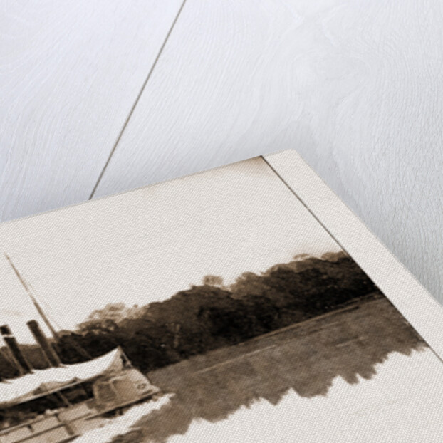 The Benin Punitive Expedition: A River Scene On The Way To The King's Capital; H.M.S. Alecto On The Benin River, 1897 by Anonymous