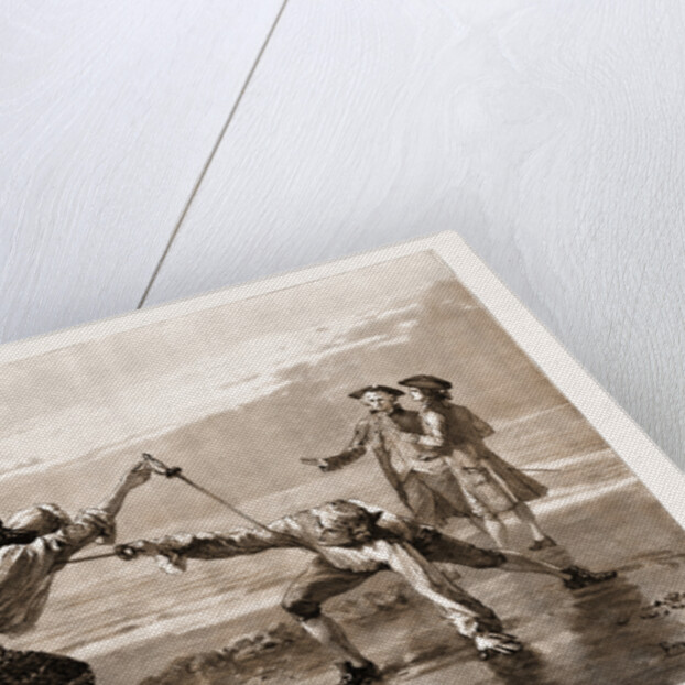 Types Of Old Swordsmanship: A Duel With Small Swords In 1760 by Anonymous