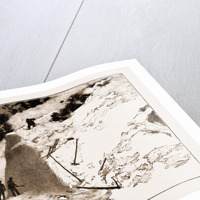 The Fatal Avalanche Near Davos, 1897 by Anonymous