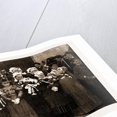 The Presentation Of Drummond Castle Medals: Breton Children With Bouquets For The French And British Officials, 1897 by Anonymous