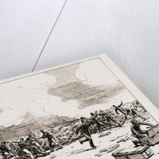 The Engagement At Mati: Greek Artillery Making Good Practice, 1897 by Anonymous