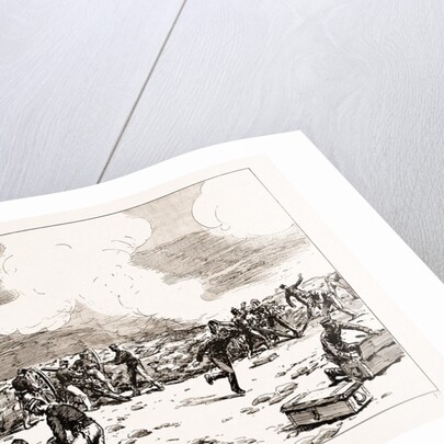 The Engagement At Mati: Greek Artillery Making Good Practice, 1897 by Anonymous