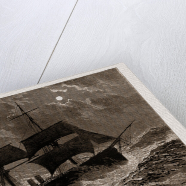 The Condemned Cruiser: H.M.S. Bacchante In A Gale, 1897 by Anonymous