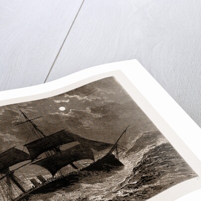 The Condemned Cruiser: H.M.S. Bacchante In A Gale, 1897 by Anonymous