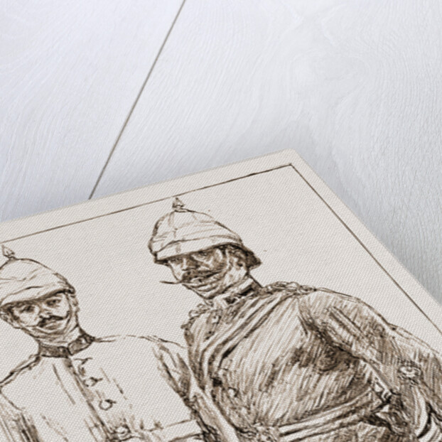 Captain Marquis Testaferrata Olivier And A Private Of Ist Royal Malta Regiment by Anonymous