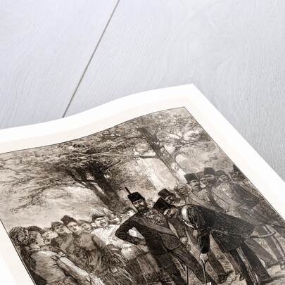 The Prince Of Wales's Garden Party At Chiswick, The Shah Planting A Tree In Commemoration Of His Visit by Anonymous