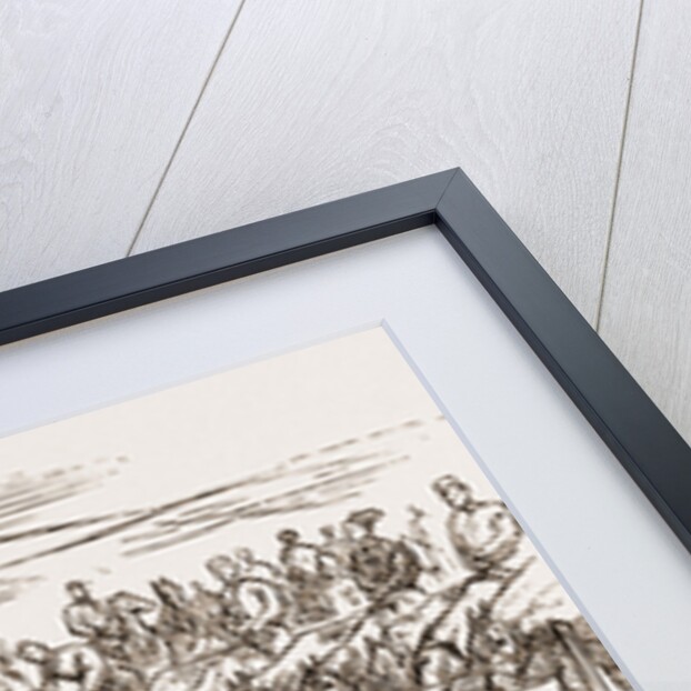 Watering Horses, Autumn Manoeuvres At Dartmoor by Anonymous