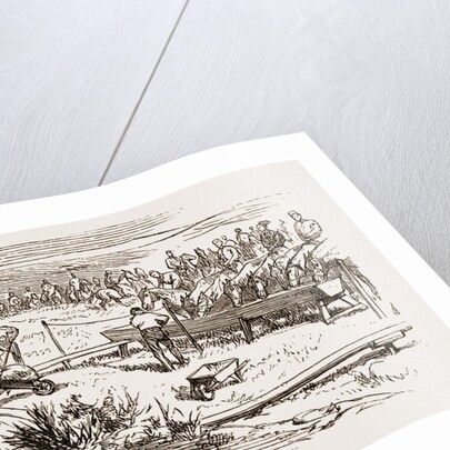 Watering Horses, Autumn Manoeuvres At Dartmoor by Anonymous