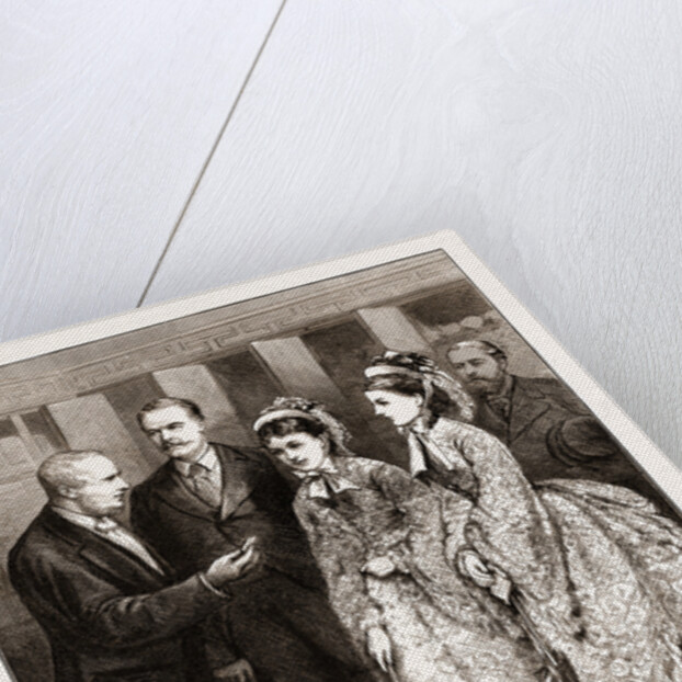 Cesarewitch And Cesarevna In The City—the Governor Of The Bank Presenting The Cesarevna And The Princess Of Wales With A Five-shilling Piece, London UK 1873 by Anonymous