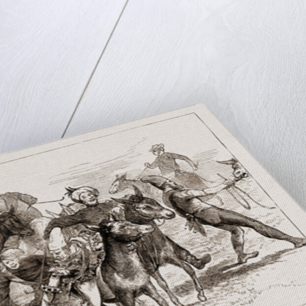 Polo Burlesqued, The Volunteer Camp At Wimbledon UK 1873 by Anonymous