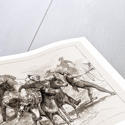 Polo Burlesqued, The Volunteer Camp At Wimbledon UK 1873 by Anonymous