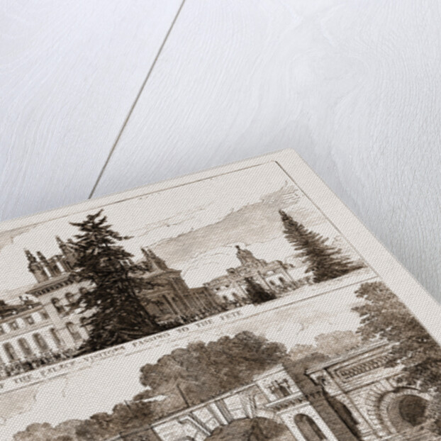 Blenheim Park UK 1873, The Great Bridge Over The Lake by Anonymous