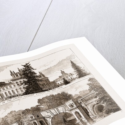 Blenheim Park UK 1873, The Great Bridge Over The Lake by Anonymous