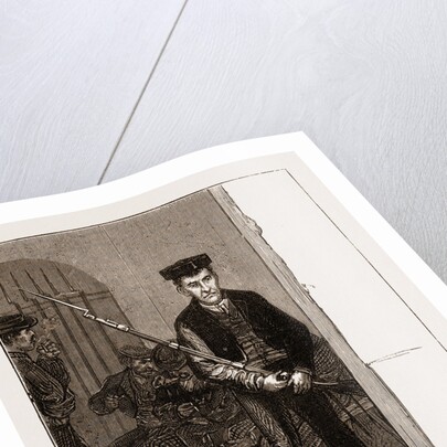 A National Guard Sentry At Cordova by Anonymous