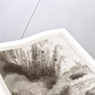 Exploding Mine In The New Ravelin, Chatham UK 1873 by Anonymous