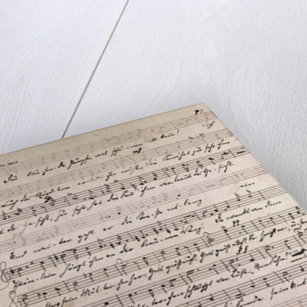 Handwritten sheet music by Anonymous