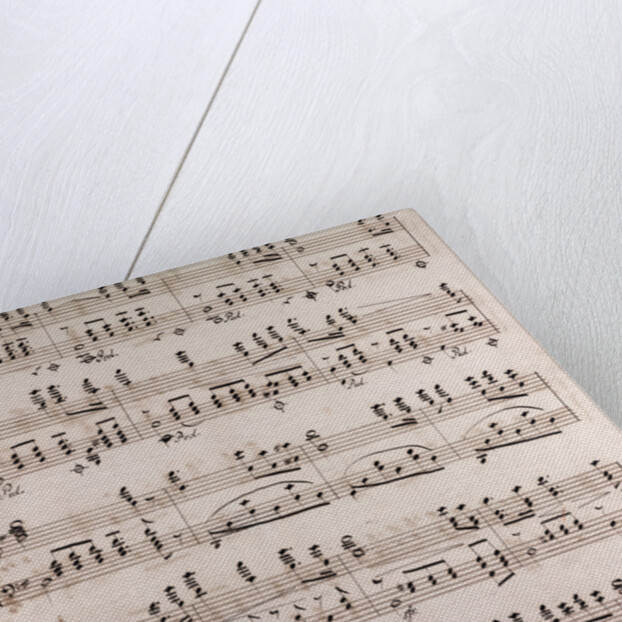 Handwritten sheet music by Anonymous