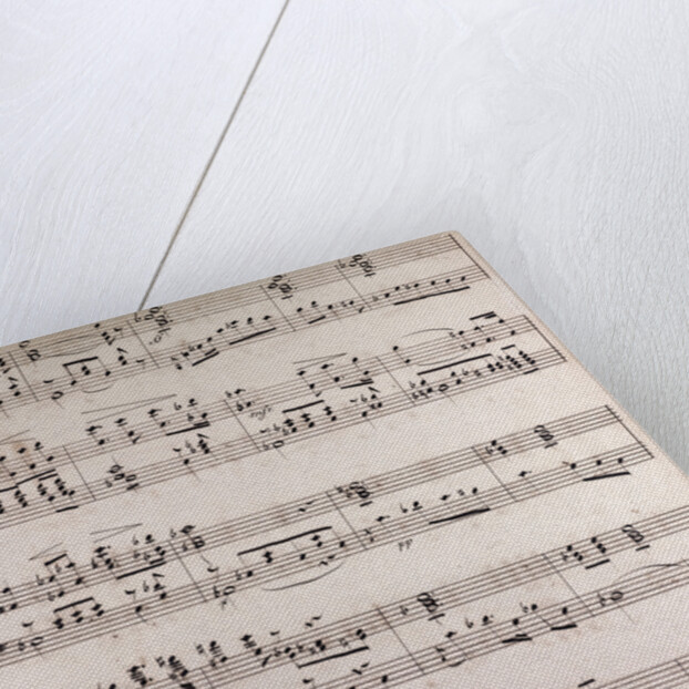 handwritten sheet music by Anonymous