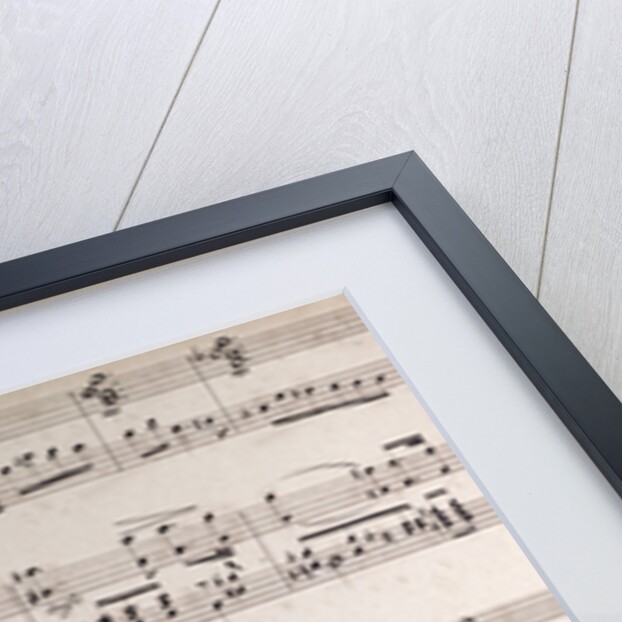 handwritten sheet music by Anonymous