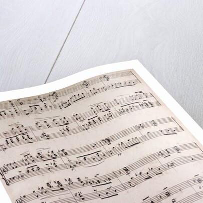 handwritten sheet music by Anonymous