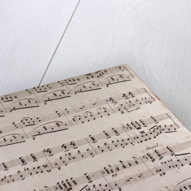 handwritten sheet music by Anonymous