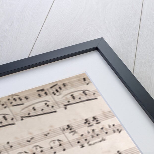 handwritten sheet music by Anonymous