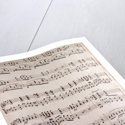 handwritten sheet music by Anonymous