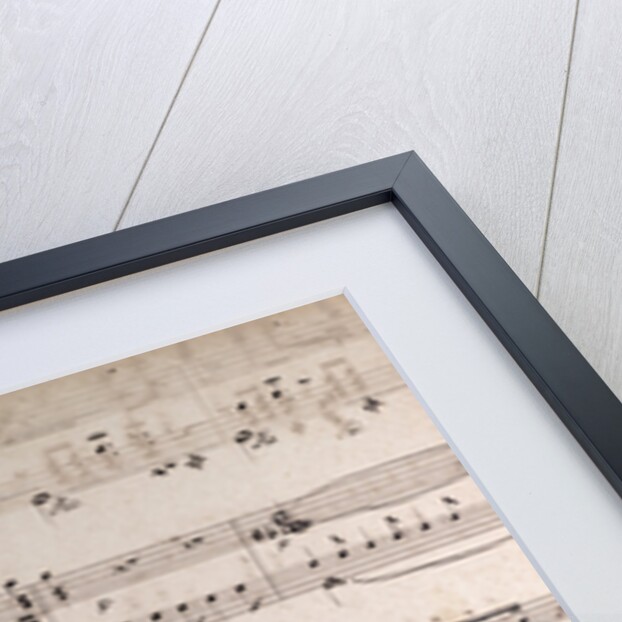 handwritten sheet music by Anonymous