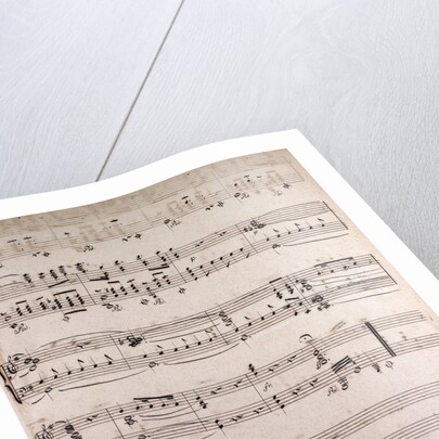 handwritten sheet music by Anonymous