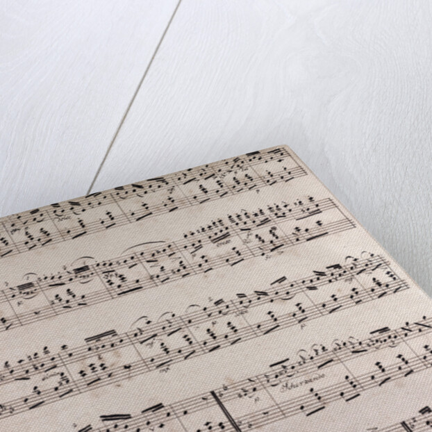 handwritten sheet music by Anonymous