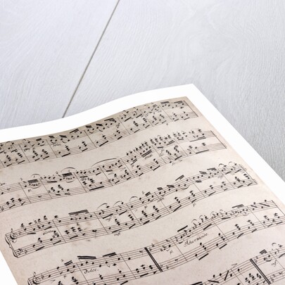 handwritten sheet music by Anonymous
