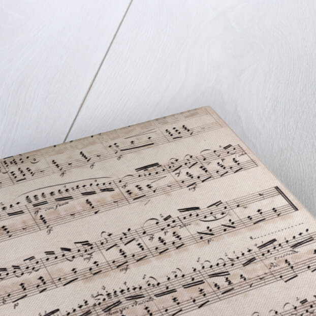 handwritten sheet music by Anonymous