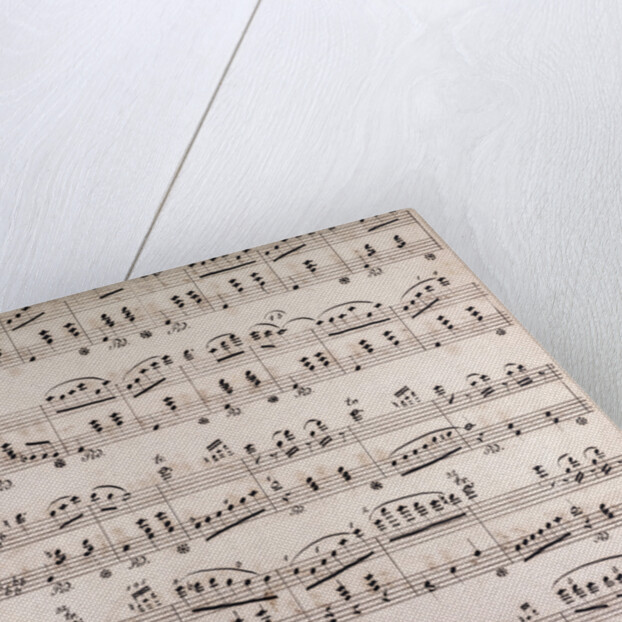 Handwritten sheet music by Anonymous