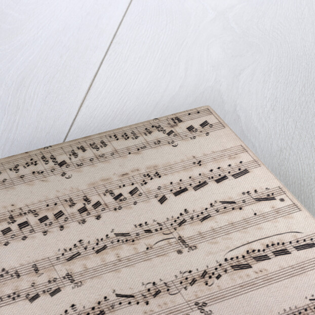 Handwritten sheet music by Anonymous
