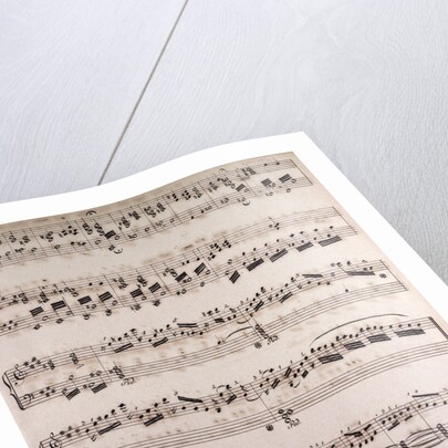 Handwritten sheet music by Anonymous